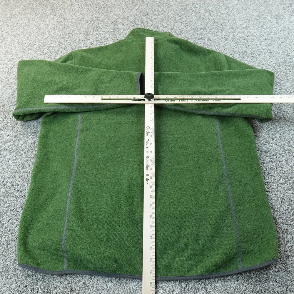 Duluth Trading Jacket Mens XL Green Fleece 1/4 Zip‎ Pullover Coat Outdoor Work